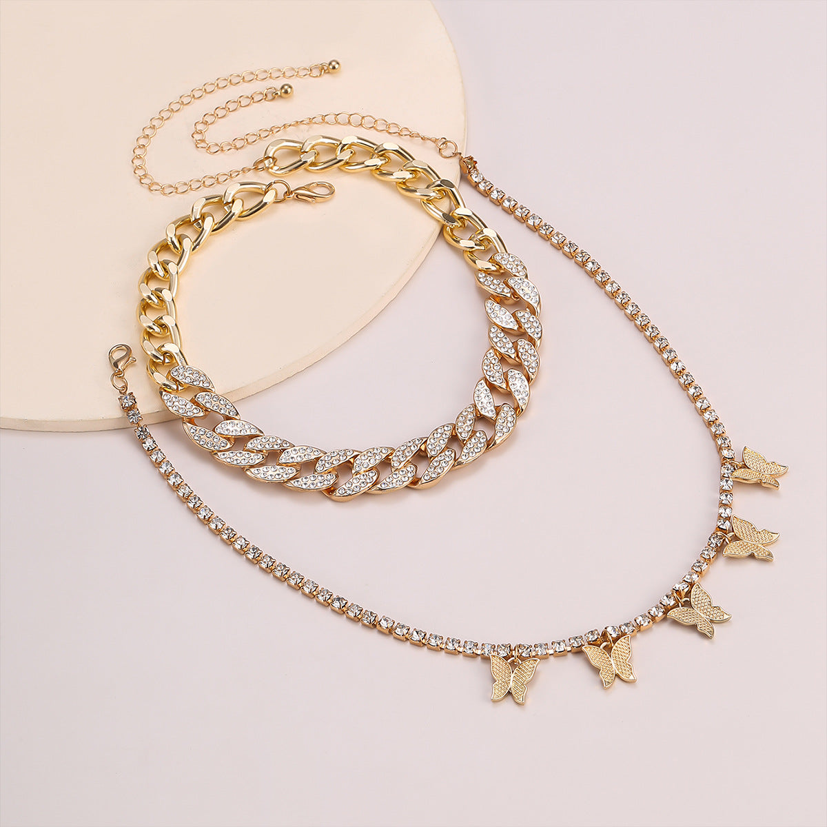 Hip Hop Punk Style Butterfly Design Necklaces for Women