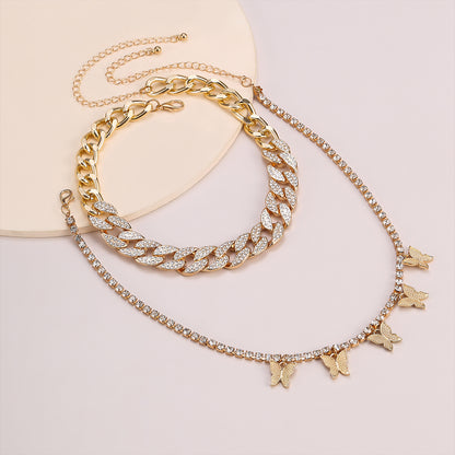 Hip Hop Punk Style Butterfly Design Necklaces for Women