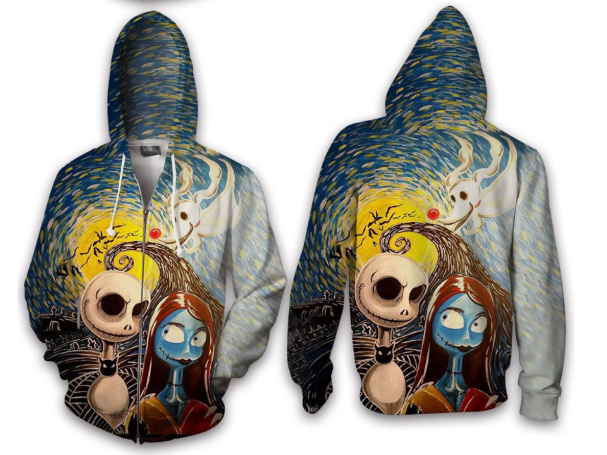Plus Size Horrible Halloween 3D Print Hoodies-STYLEGOING