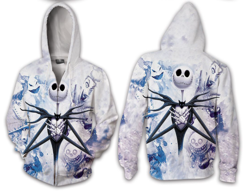 Plus Size Horrible Halloween 3D Print Hoodies-STYLEGOING