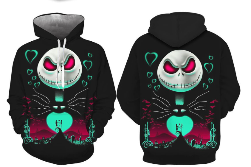 Plus Size Horrible Halloween 3D Print Hoodies-STYLEGOING