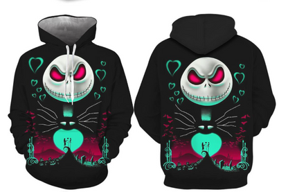 Plus Size Horrible Halloween 3D Print Hoodies-STYLEGOING