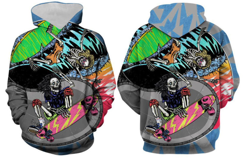 Plus Size Horrible Halloween 3D Print Hoodies-STYLEGOING