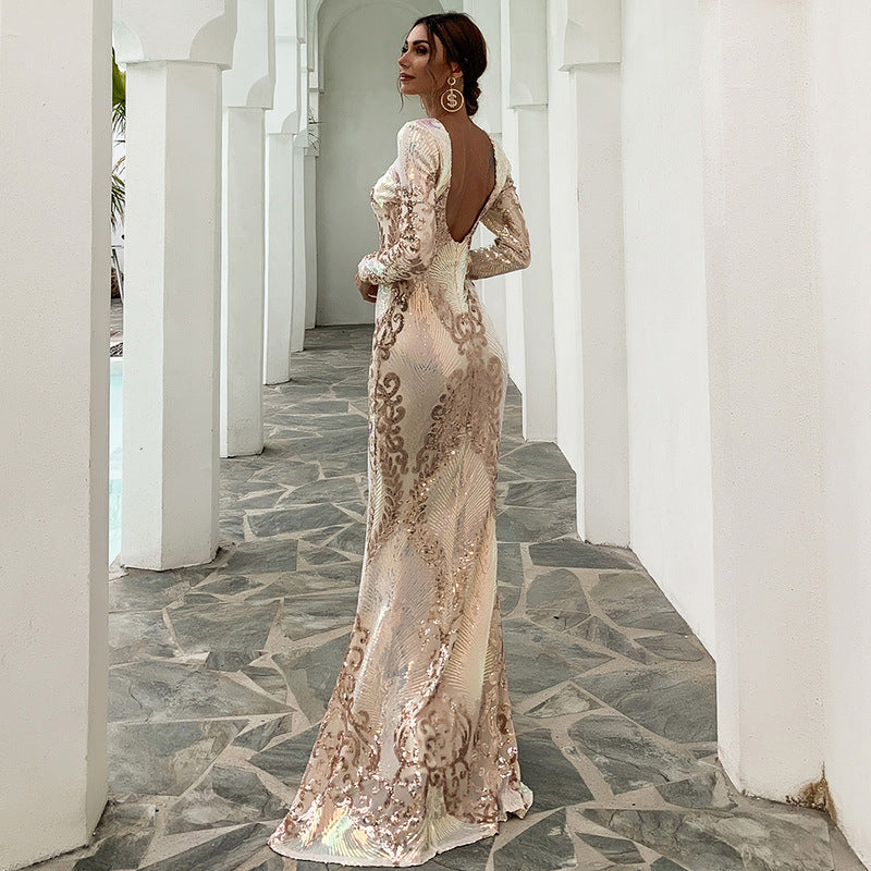 Sexy Mermaid Sequined Evening Dresses