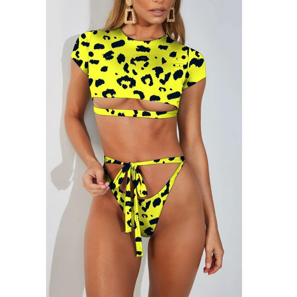 Sexy Short Sleeves Summer Beach Bikini-STYLEGOING