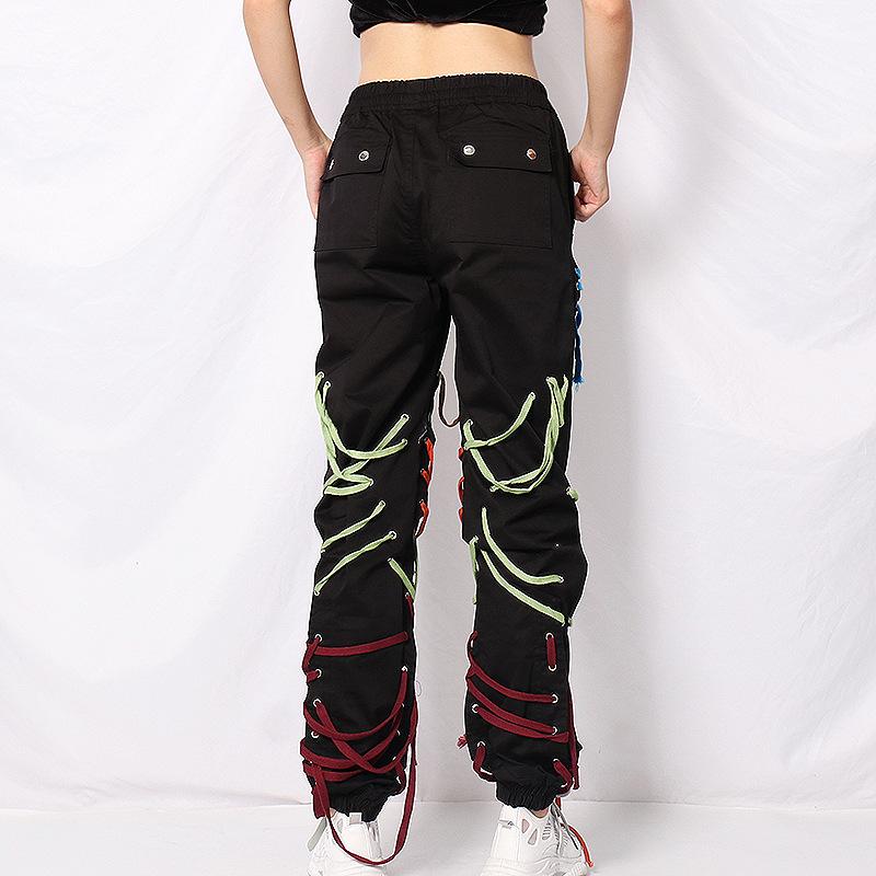 Personality Black Pockets Legging Pants-STYLEGOING
