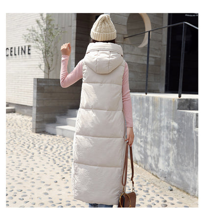 Casual Women Thicken Overknee Long Vest for Winter