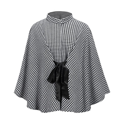 Women Winter Woolen Cape Tops-STYLEGOING