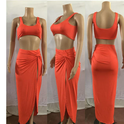 Sexy Women Strapless 2 Pieces Dresses-STYLEGOING
