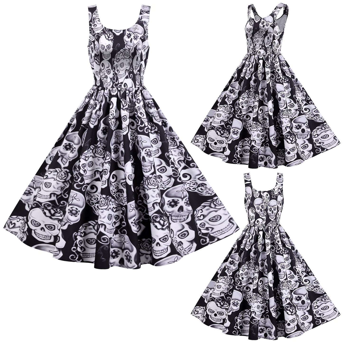 Sexy Tank Top Vintage Halloween Dresses-STYLEGOING
