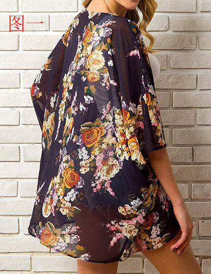 Summer Casual Chiffon Holiday Sun Proof Cover Ups