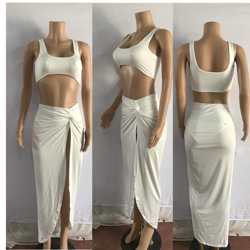 Sexy Women Strapless 2 Pieces Dresses-STYLEGOING