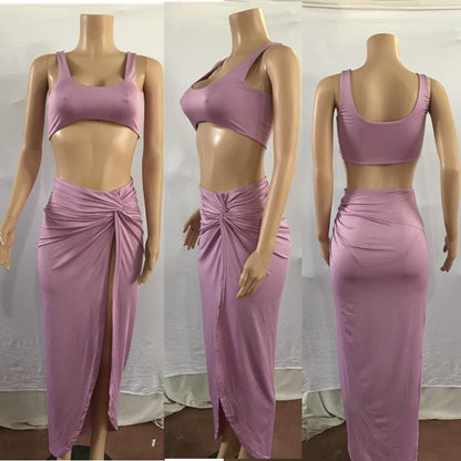 Sexy Women Strapless 2 Pieces Dresses-STYLEGOING