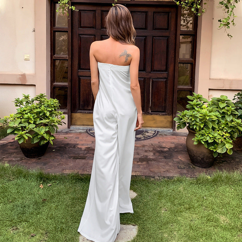 Sexy Strapless High Waist Women Jumpsuits