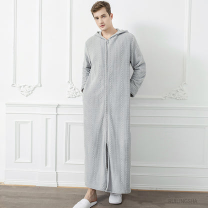 Winter Long Coral Fleece Sleepwear for Couple
