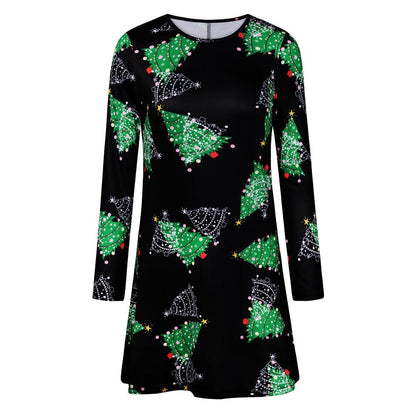 Winter Christmas Style Long Sleeves Dresses-STYLEGOING