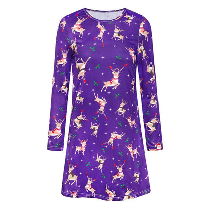 Winter Christmas Style Long Sleeves Dresses-STYLEGOING