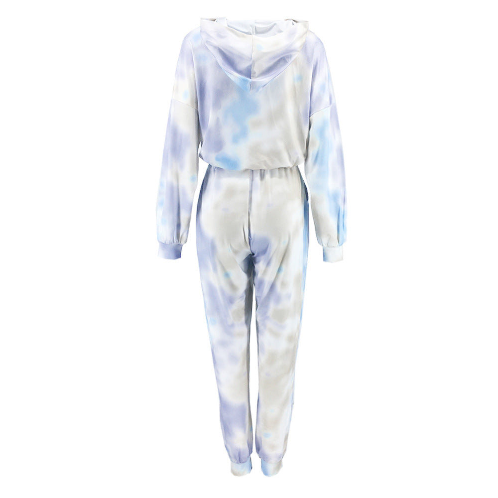 Casual Dyed Sports Two Pieces Outfits for Women