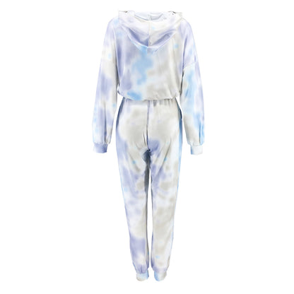 Casual Dyed Sports Two Pieces Outfits for Women