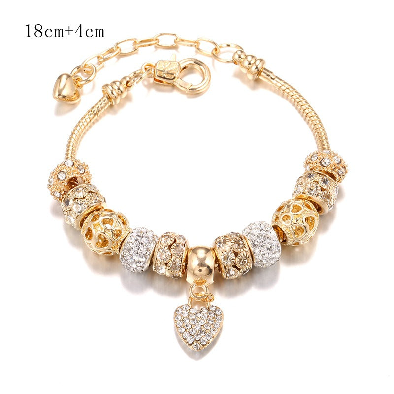 DIY Golden Color Sweetheart Bracelets for Women