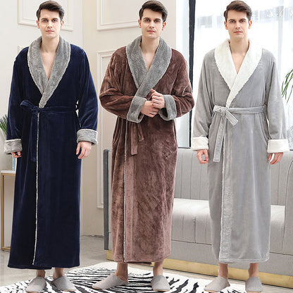 Winter Long Coral Fleece Sleepwear for Couple