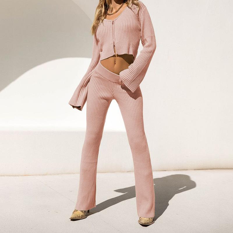 Leisure Long Sleeves Sexy Knitting Outfits-STYLEGOING