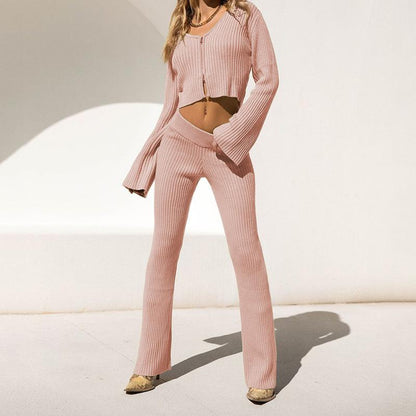 Leisure Long Sleeves Sexy Knitting Outfits-STYLEGOING