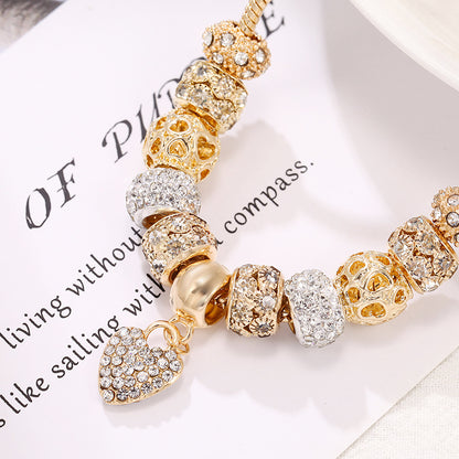DIY Golden Color Sweetheart Bracelets for Women