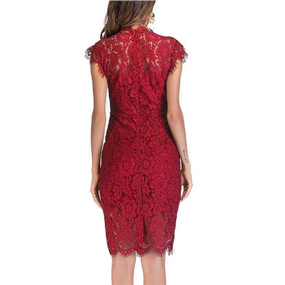 Sexy Lace Sleeveless Bodycon Sheathe Mini Dresses