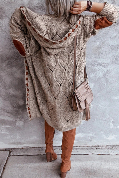 Women Knitting Long Sleeves Cardigan Sweaters-STYLEGOING
