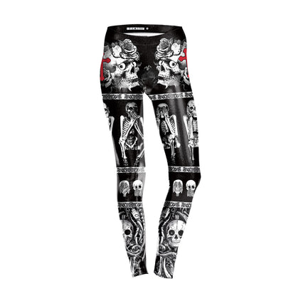 Sexy 3D Print Halloween Leggings for Women