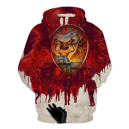 Halloween Clown 3D Prints Casual Hoodies-STYLEGOING