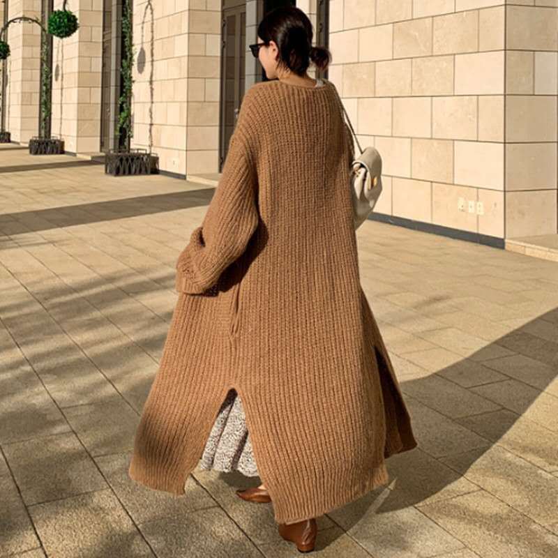 Luxury Loose Knitting Long Cardigan Sweaters-STYLEGOING
