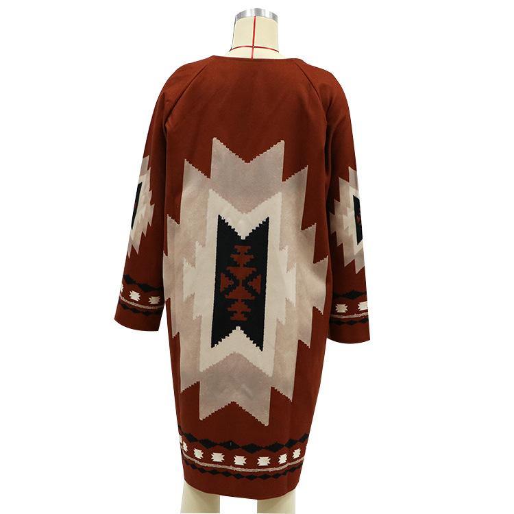 Women Long Sleeves Cardigan Overcoat-STYLEGOING