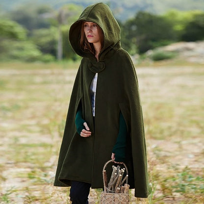 Women Loose Hoodies Cape Tops