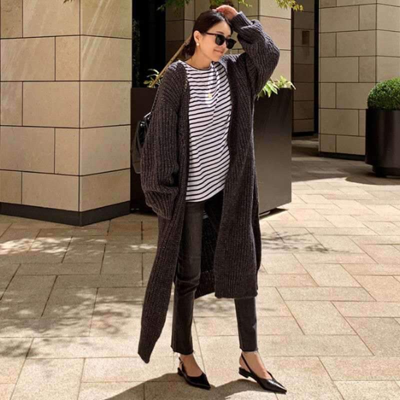 Luxury Loose Knitting Long Cardigan Sweaters-STYLEGOING