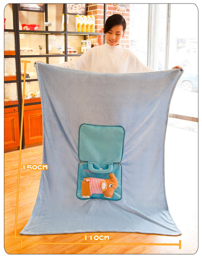 Cartoon Design Air Conditoner 2 In 1 stuffled toys & Blankets
