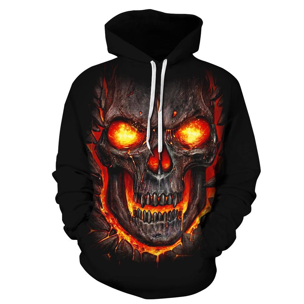 Halloween Skeleton 3D Print Fall Pullover Hoodies-STYLEGOING