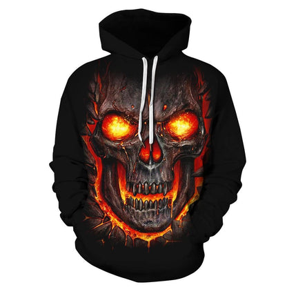 Halloween Skeleton 3D Print Fall Pullover Hoodies-STYLEGOING