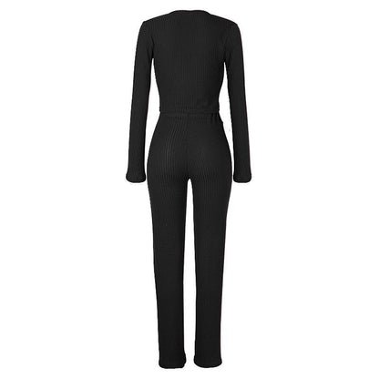 Leisure Long Sleeves Sexy Knitting Outfits-STYLEGOING