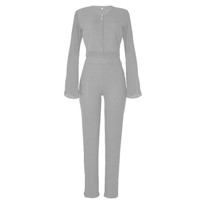 Leisure Long Sleeves Sexy Knitting Outfits-STYLEGOING