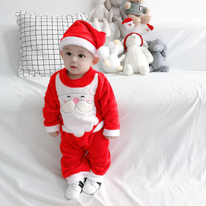 Merry Christmas Winter Velvet Suits for Baby