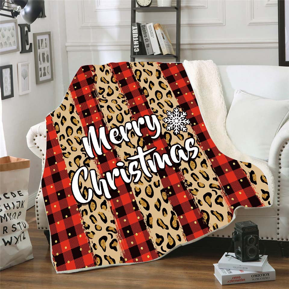 Double Thick Warm Throw Blankets for Christmas