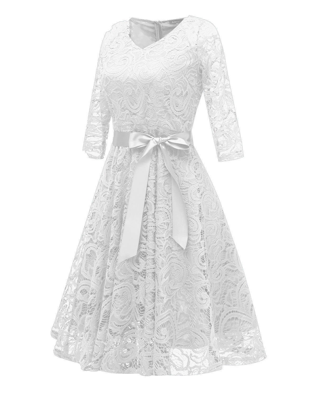 Elegant Long Sleeves Lace Dresses