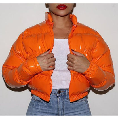 Winter Bright Color Women Short Overcoats-STYLEGOING
