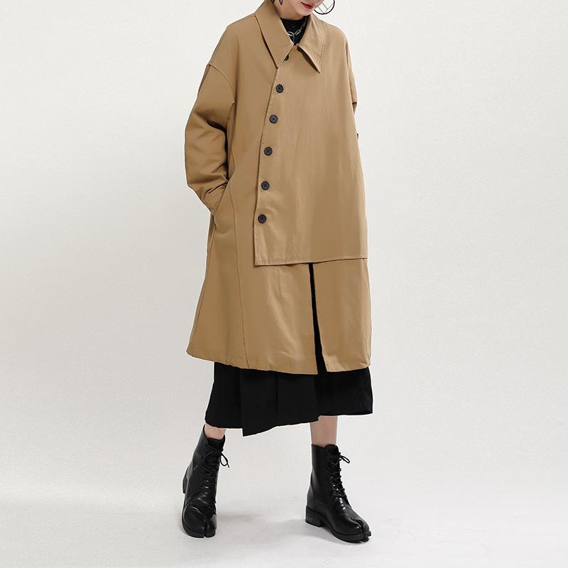 Women Irregular Winter Thicken Overcoat