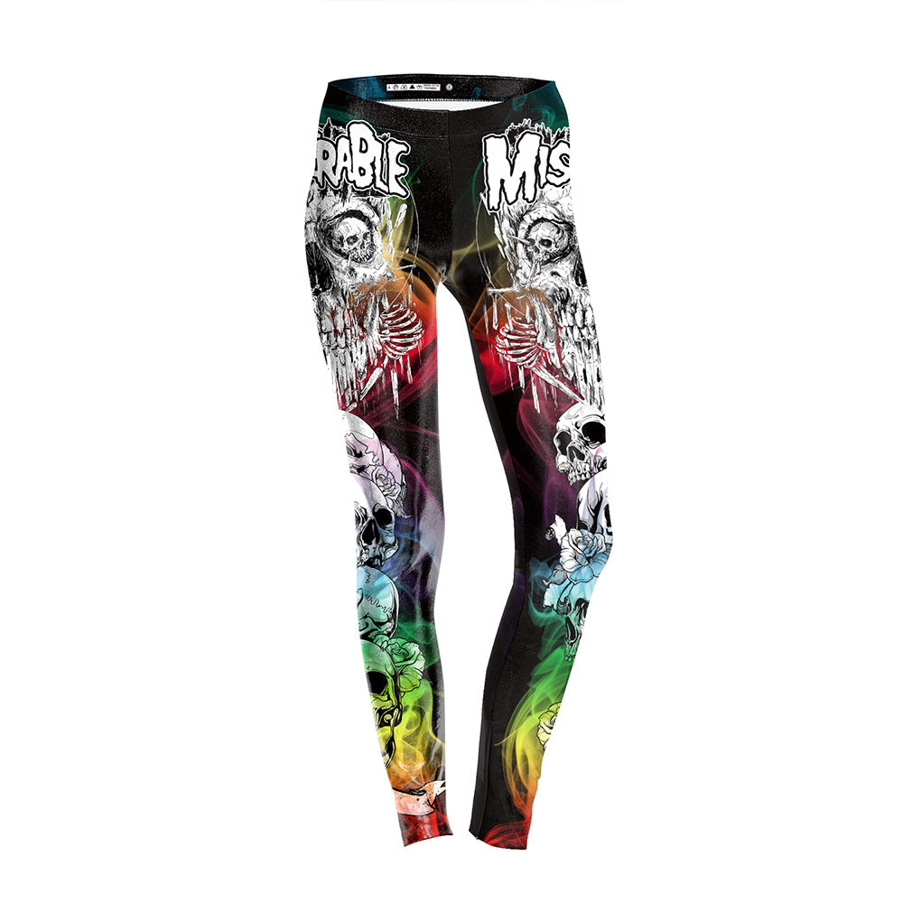 Sexy 3D Print Halloween Leggings for Women