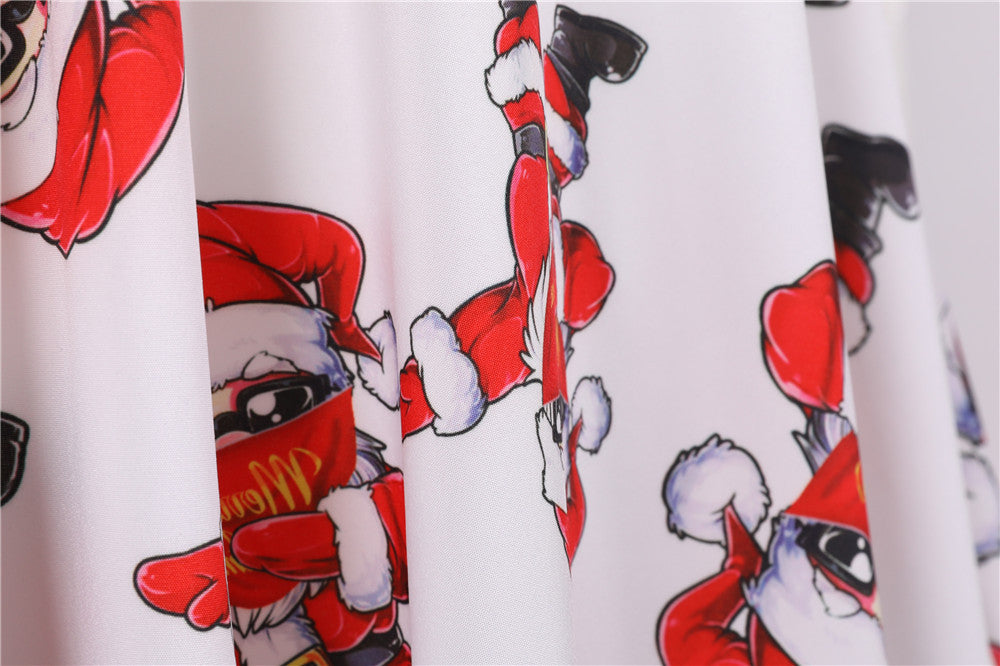 Merry Christmas Short Sleeves Dresses