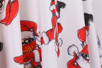 Merry Christmas Short Sleeves Dresses
