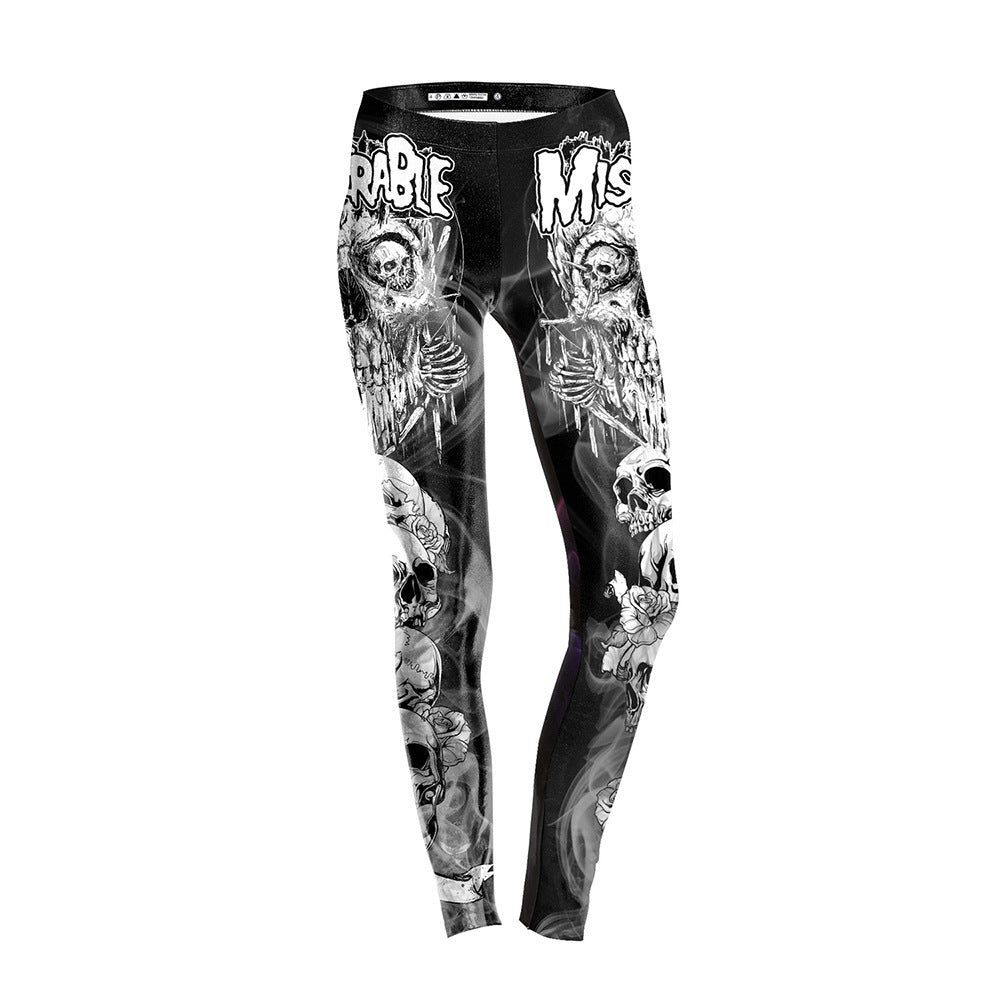 Sexy 3D Print Halloween Leggings for Women